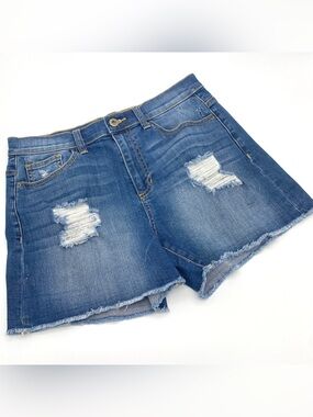 Sneak Peak Denim Jean Shorts Blue Size M High Rise
